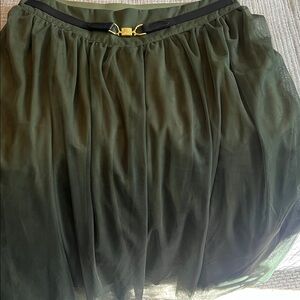 Elegant Black Tulle Skirt